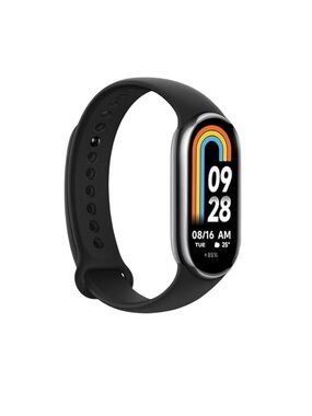 Black Fitness Tracker Smart Band with Color AMOLED Display NIP